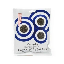 Discount Organic Black Sesame Brown Rice Crackers, 40g Ingredients Brands|Japanese Ingredients