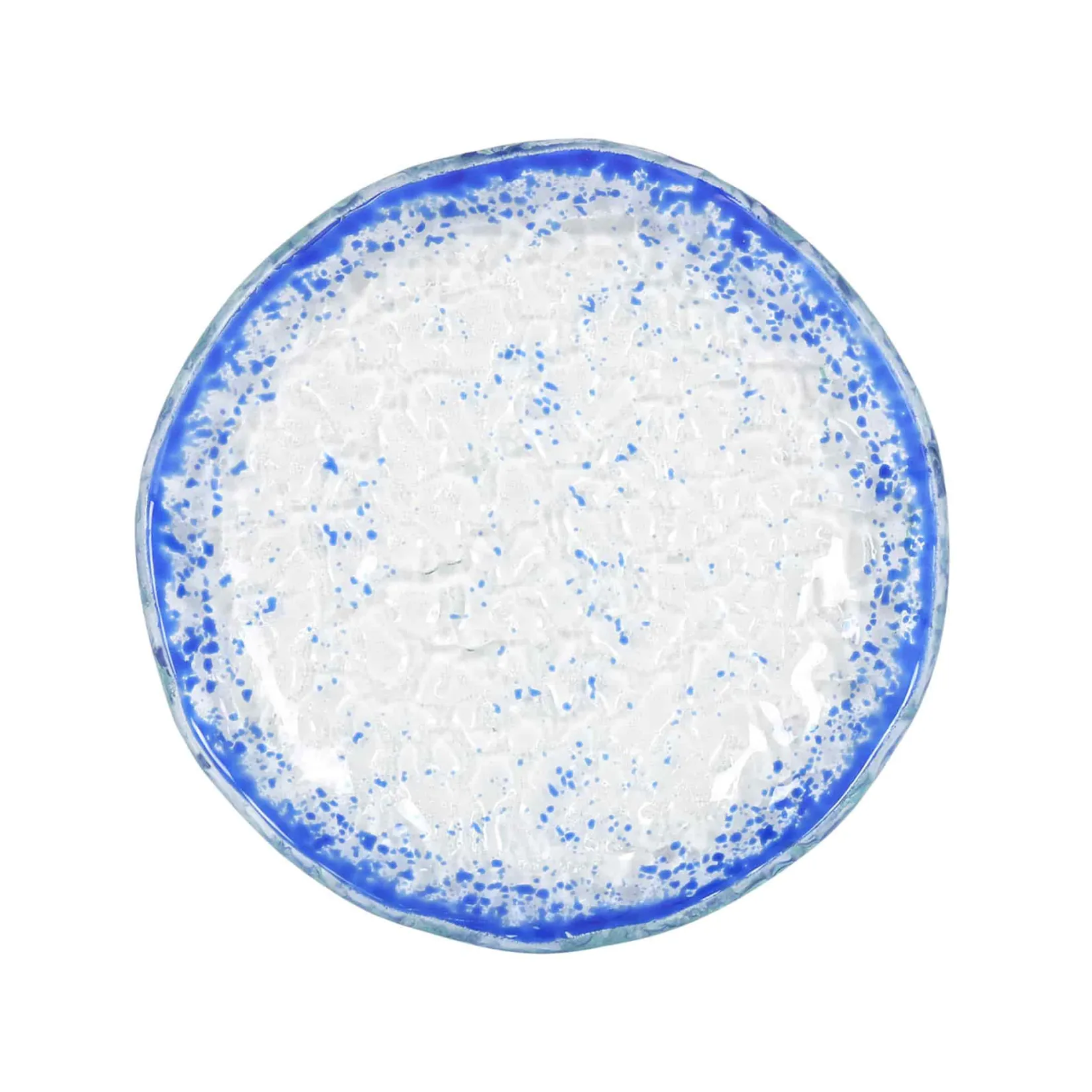 Clearance Cobalt Blue Rim Glass Bread Plate, 14.5cm Tableware Brands|Plates