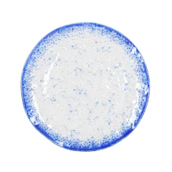 Cobalt Blue Rim Glass Dinner Plate, 24.5cm Tableware Brands|Plates