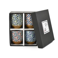 Sale Colourful Japanese Flower Tea Cup Set Tableware Brands|Japanese Ingredients