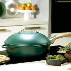 Outlet Lightweight Non-Stick Green Fabulous Pan, 28cm, BPA-Free Pots & Pans
