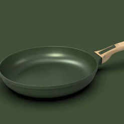 Hot Lightweight Non-Stick 3 Piece Cookware Set with Detachable Handles, Green, BPA-Free Pots & Pans