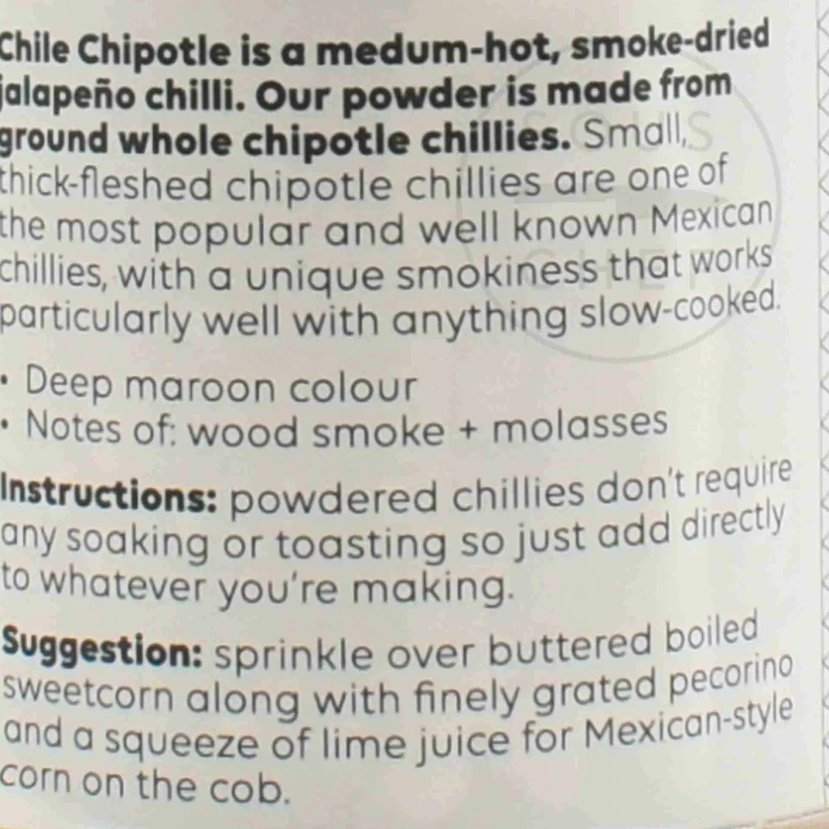 Hot Cool Chile Chipotle Chilli Powder, 60g Mexican Ingredients|Herbs & Spices