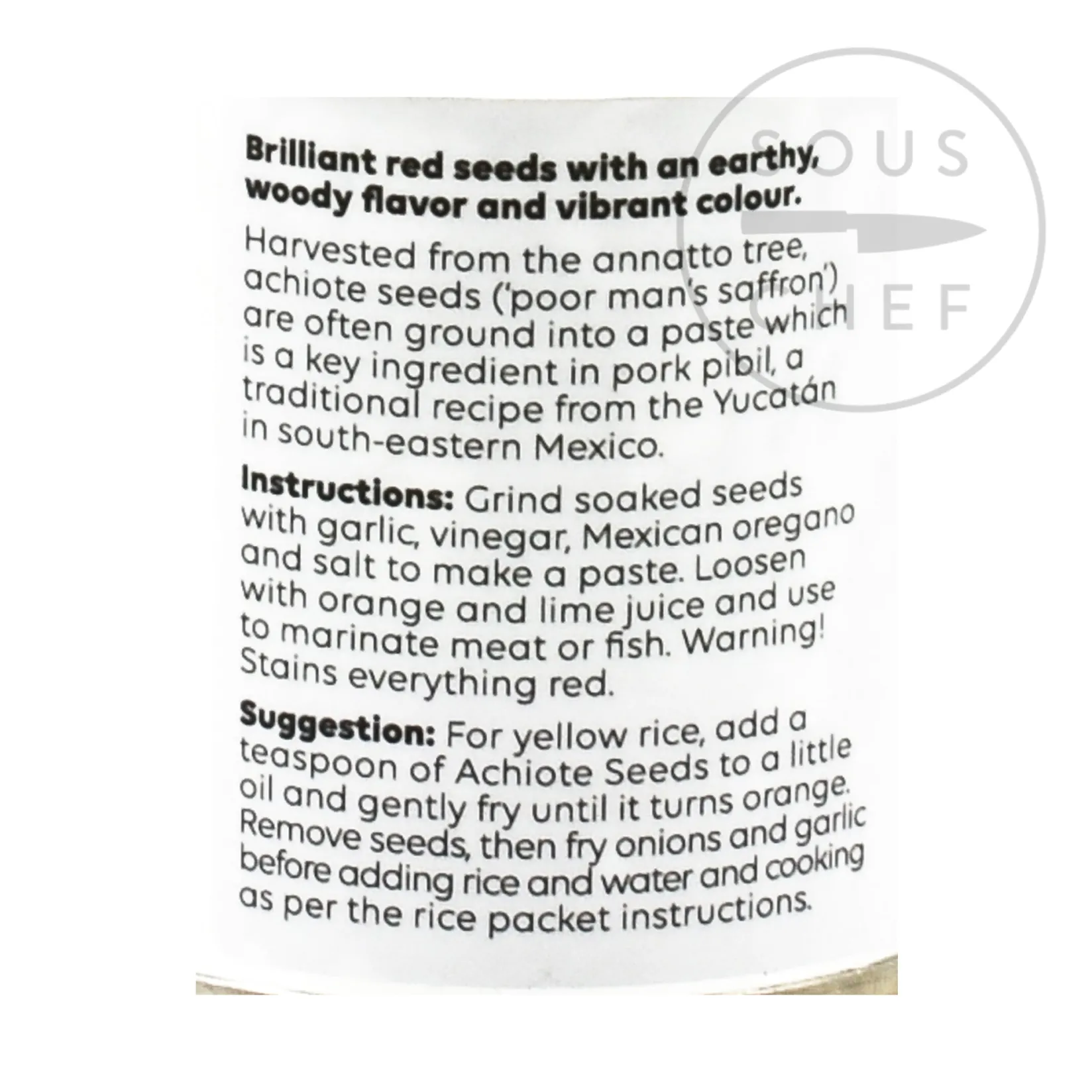 Hot Achiote Seeds / Annatto Seeds, 80g Ingredients Brands|Mexican Ingredients