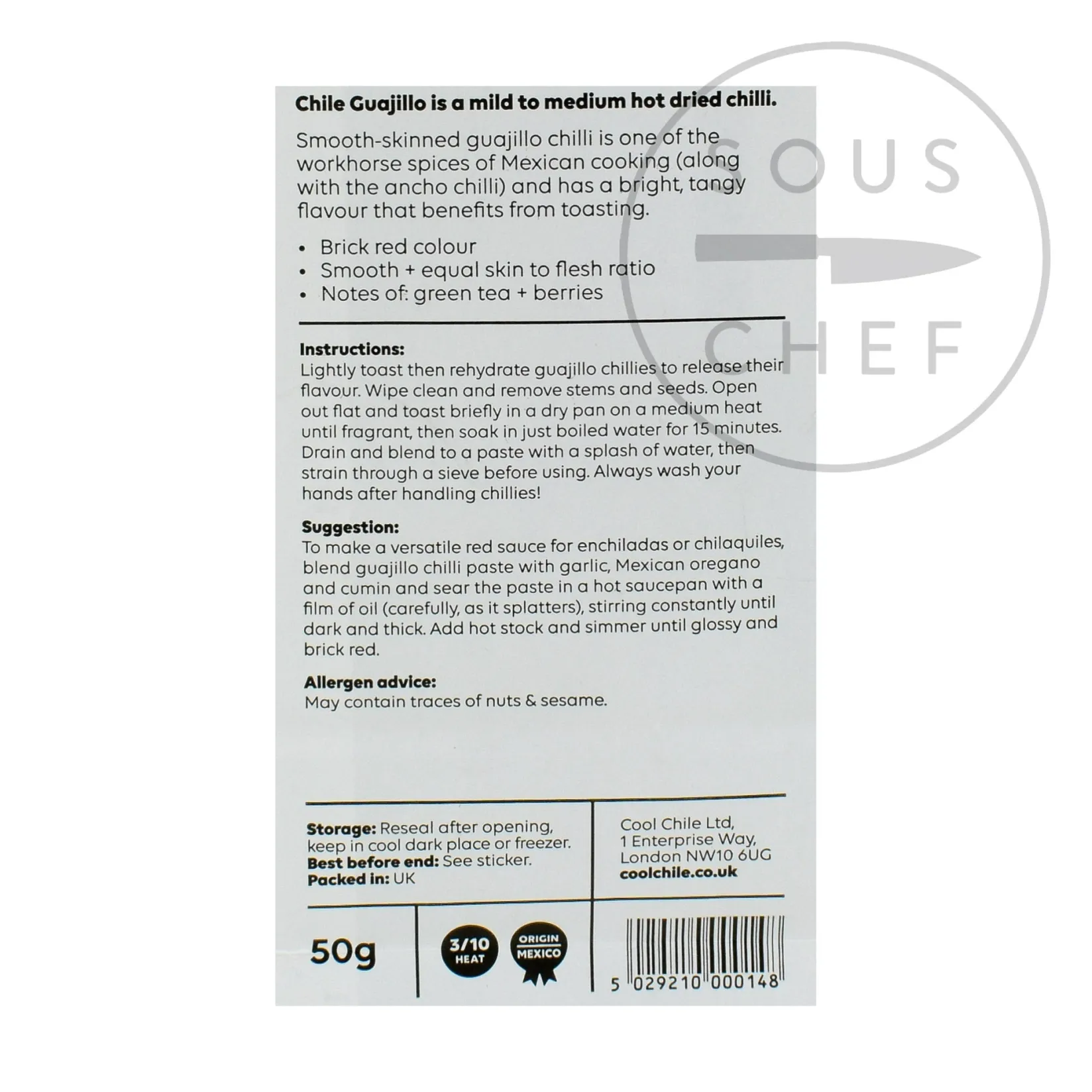 Clearance Whole Guajillo Chillies, 50g Mexican Ingredients|Herbs & Spices