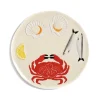 New Crab Ceramic Platter, 26.5cm Table Setting|Serveware