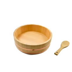 Online Cypress & Copper Hangiri Sushi Barrel Japanese Ingredients|Japanese Tableware