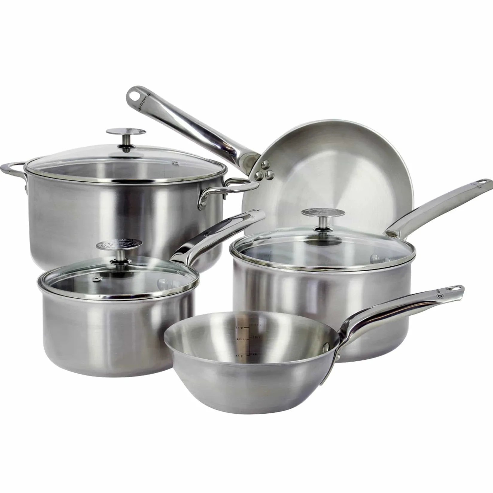Best Alchimy 5 Piece Cookware Set with Lids Pots & Pans