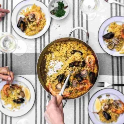 Best Mineral B Paella Pan, 32cm Spanish Ingredients|Pots & Pans