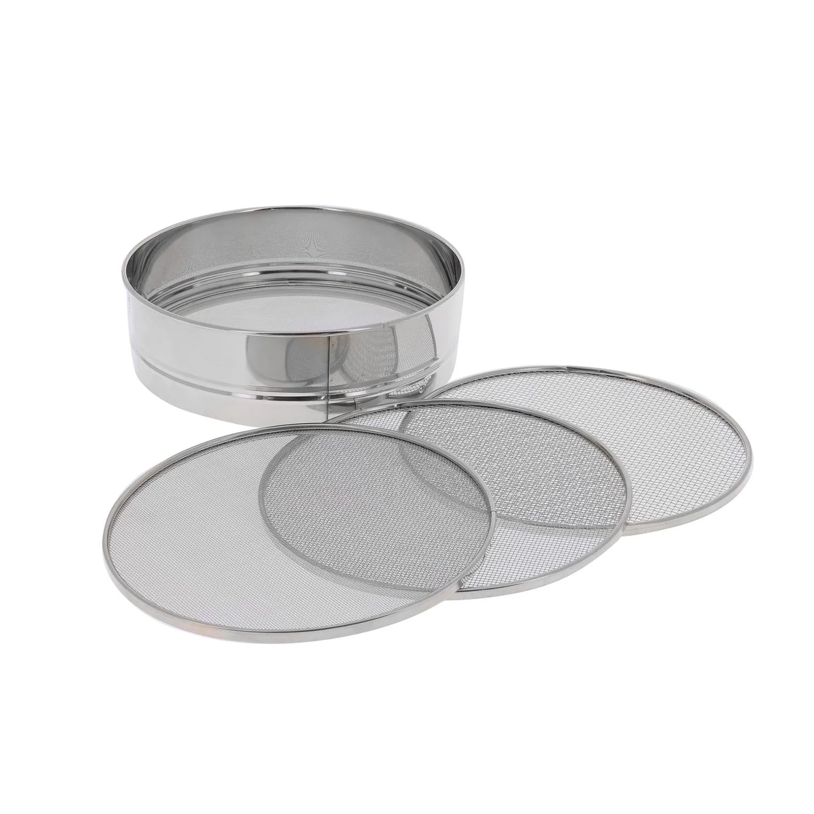 New Stainless Steel Sieve with Interchangeable Mesh French Ingredients|Kitchen Tools & Utensils