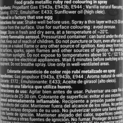Best Metallic Ruby Spray, 300ml Ingredients Brands|Baking Ingredients