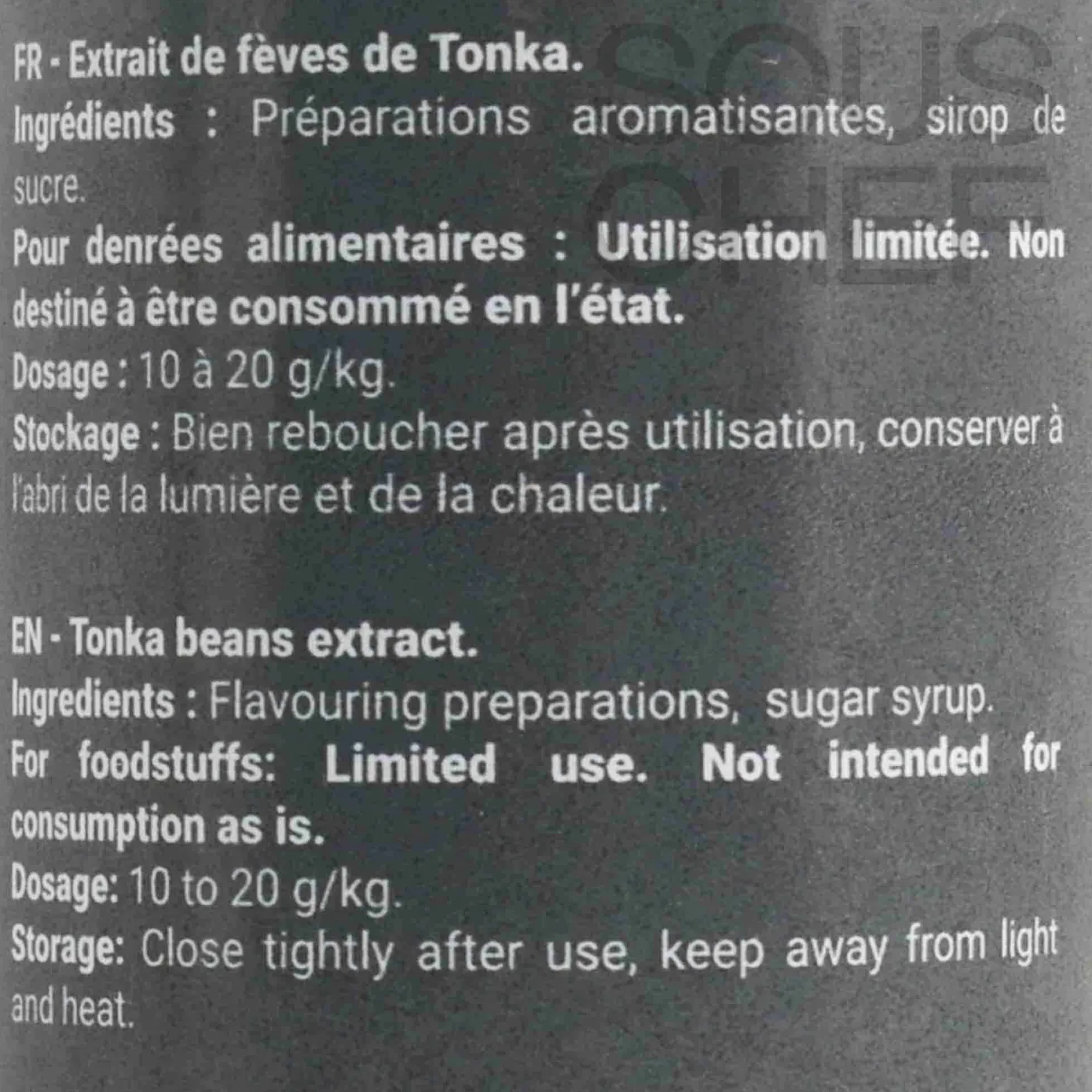 New Tonka Bean Extract, 100ml Ingredients Brands|Baking Ingredients