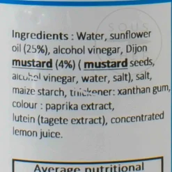 Discount French Dressing With Dijon Mustard, 500ml Ingredients Brands|French Ingredients