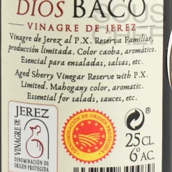 Discount Sherry Vinegar With Pedro Ximenez, 250ml Ingredients Brands|Spanish Ingredients