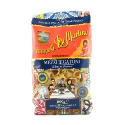 New Gragnano IGP Mezzi Rigatoni, 500g Italian Ingredients|Pasta, Rice & Beans