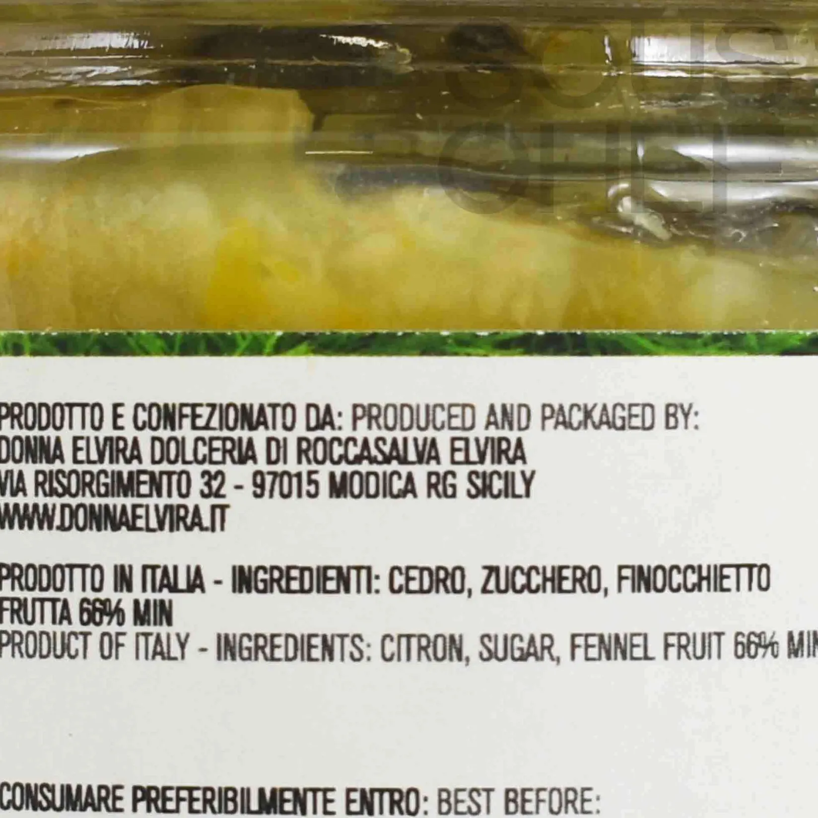 Hot Citron and Fennel Marmalade, 210g Italian Ingredients|Jam, Honey & Spreads