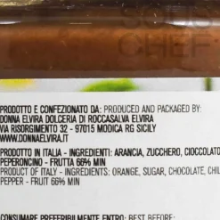 Sale Orange Chocolate and Chilli Marmalade, 210g Ingredients Brands|Italian Ingredients