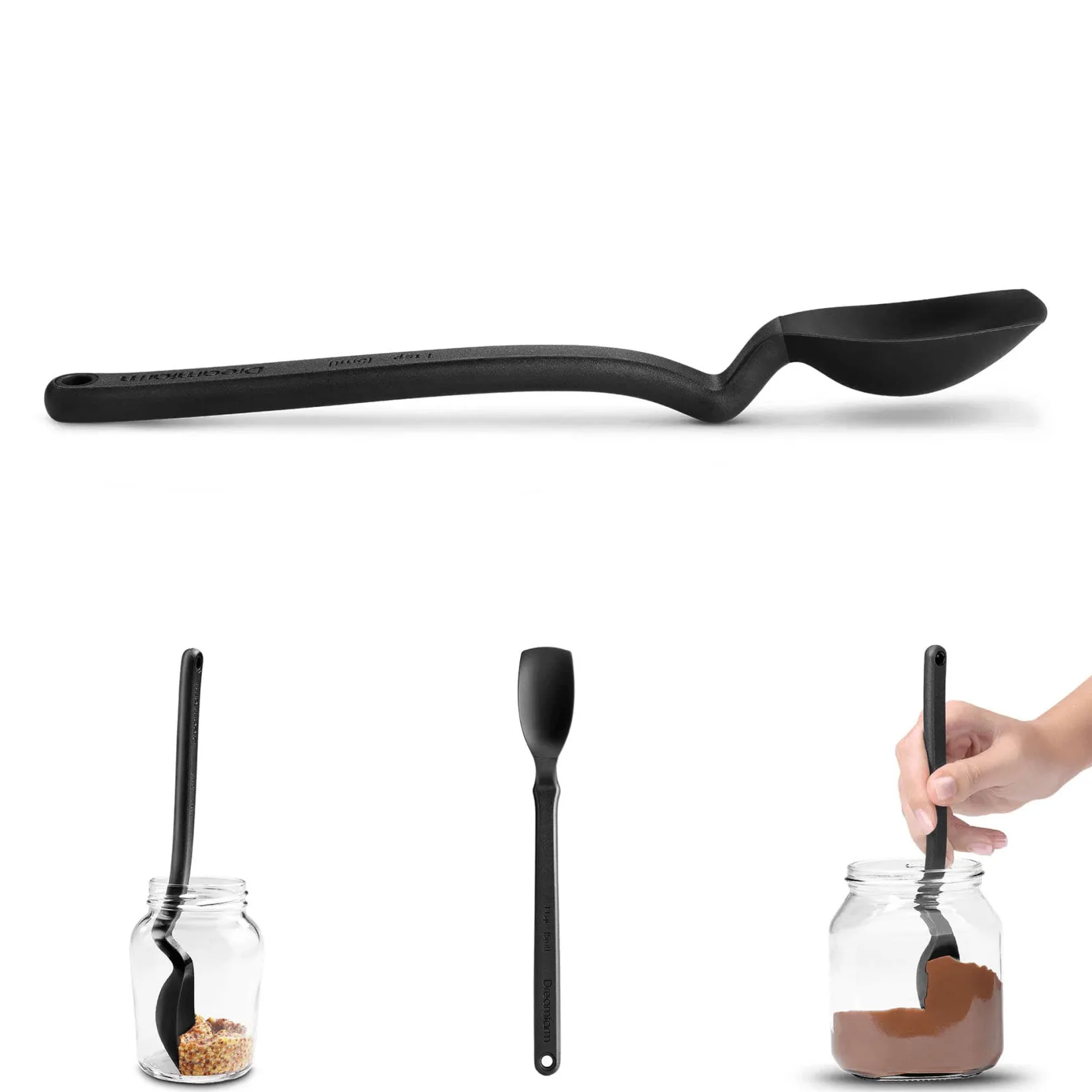 Sale Black Mini Supoon Silicone Spoon Kitchen Tools & Utensils