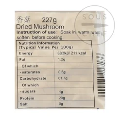 New Dried Shiitake Mushroom, 227g Chinese Ingredients|Vegetables