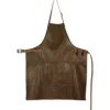 Sale Leather BBQ Apron in Vintage Brown Kitchen Textiles & Clothing