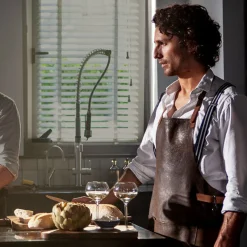 Sale Leather BBQ Apron in Vintage Brown Kitchen Textiles & Clothing