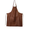 Best Leather Zipper Apron in Classic Brown Kitchen Textiles & Clothing