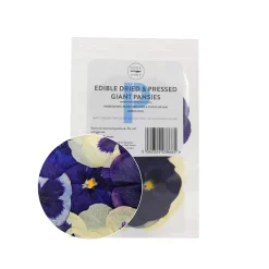 Sale Edible Dried & Pressed Giant Pansies, 8 pieces Ingredients Brands|Baking Ingredients