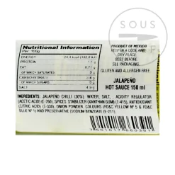 Hot Jalapeno Sauce, 150ml Mexican Ingredients|Sauces & Condiments