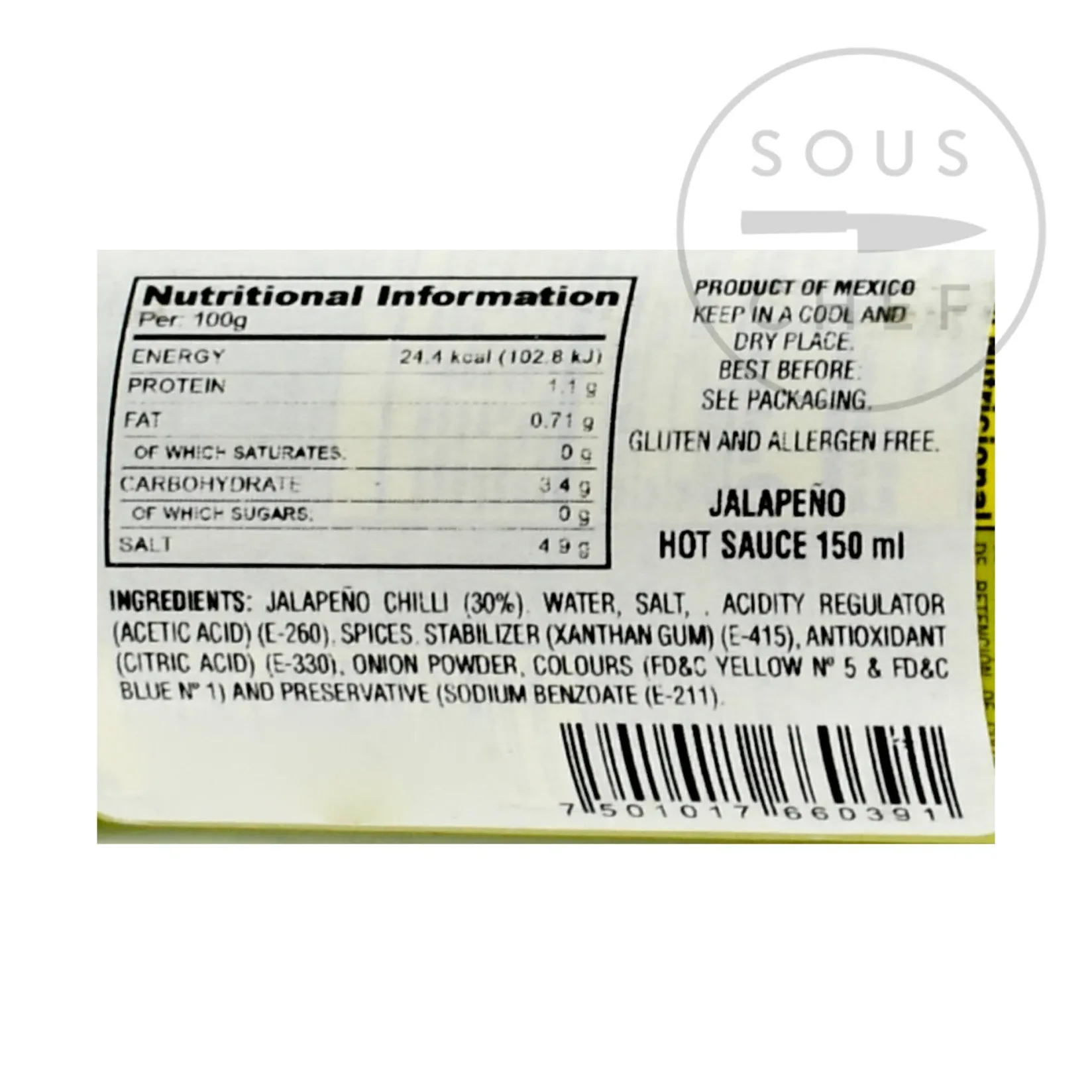 Hot Jalapeno Sauce, 150ml Mexican Ingredients|Sauces & Condiments