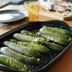 Clearance Limited Edition Black BBQ Grill Dish, 42.5x27.5cm Bbq & Smoking