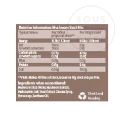 Outlet Mushroom Stock Mix, 700g Ingredients Brands|Stock & Bouillon