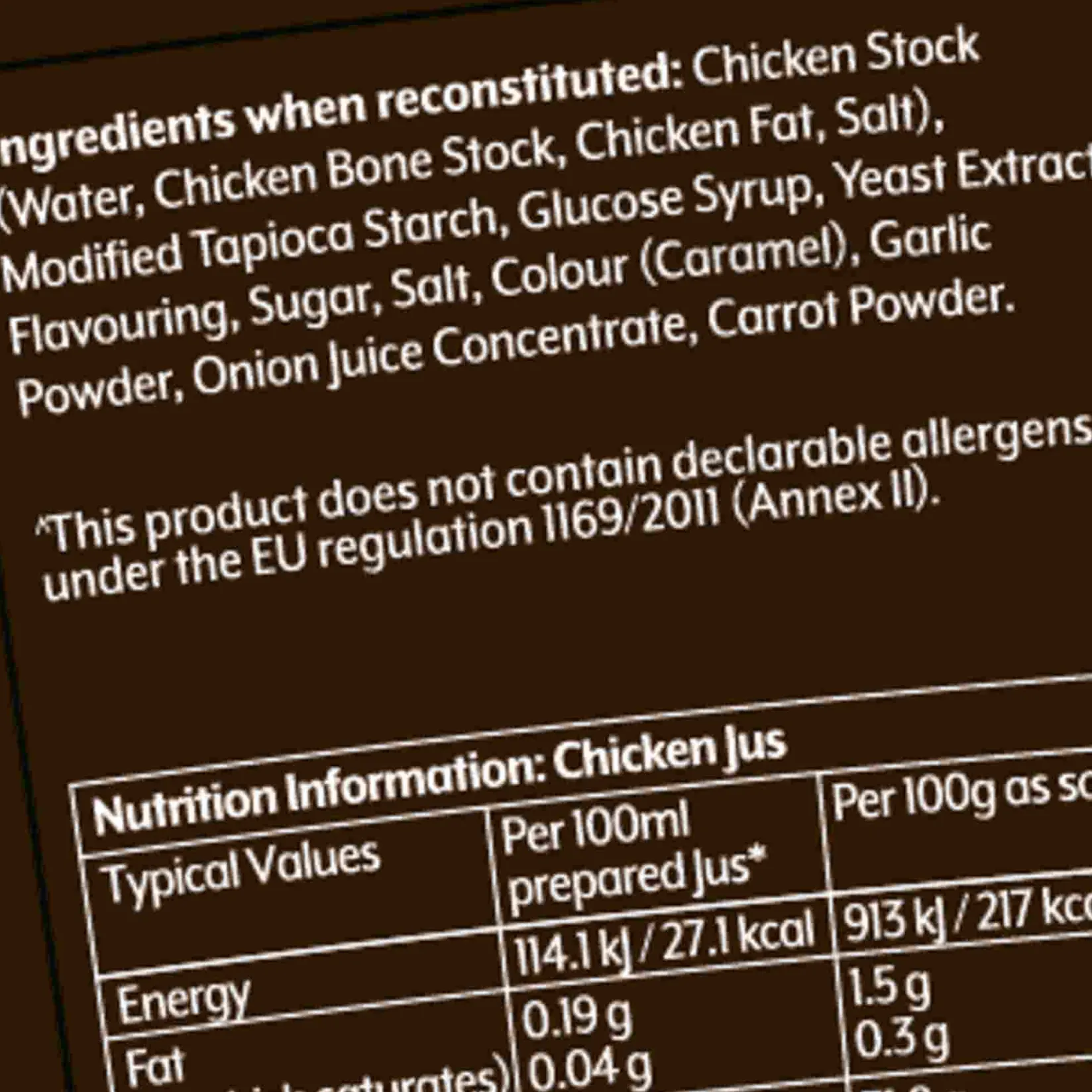 New Premier Chicken Jus, 1kg Ingredients Brands|Stock & Bouillon