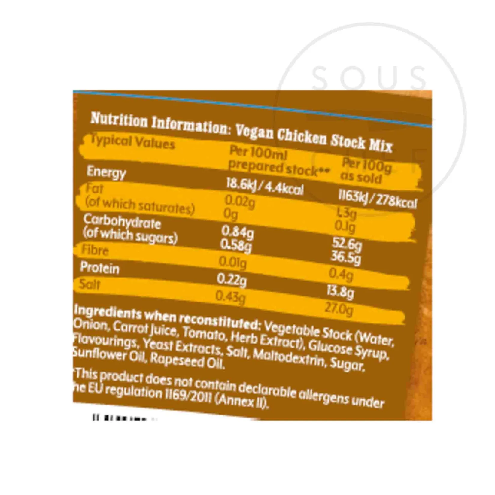 Best Vegan Chicken Stock, 800g Ingredients Brands|Stock & Bouillon