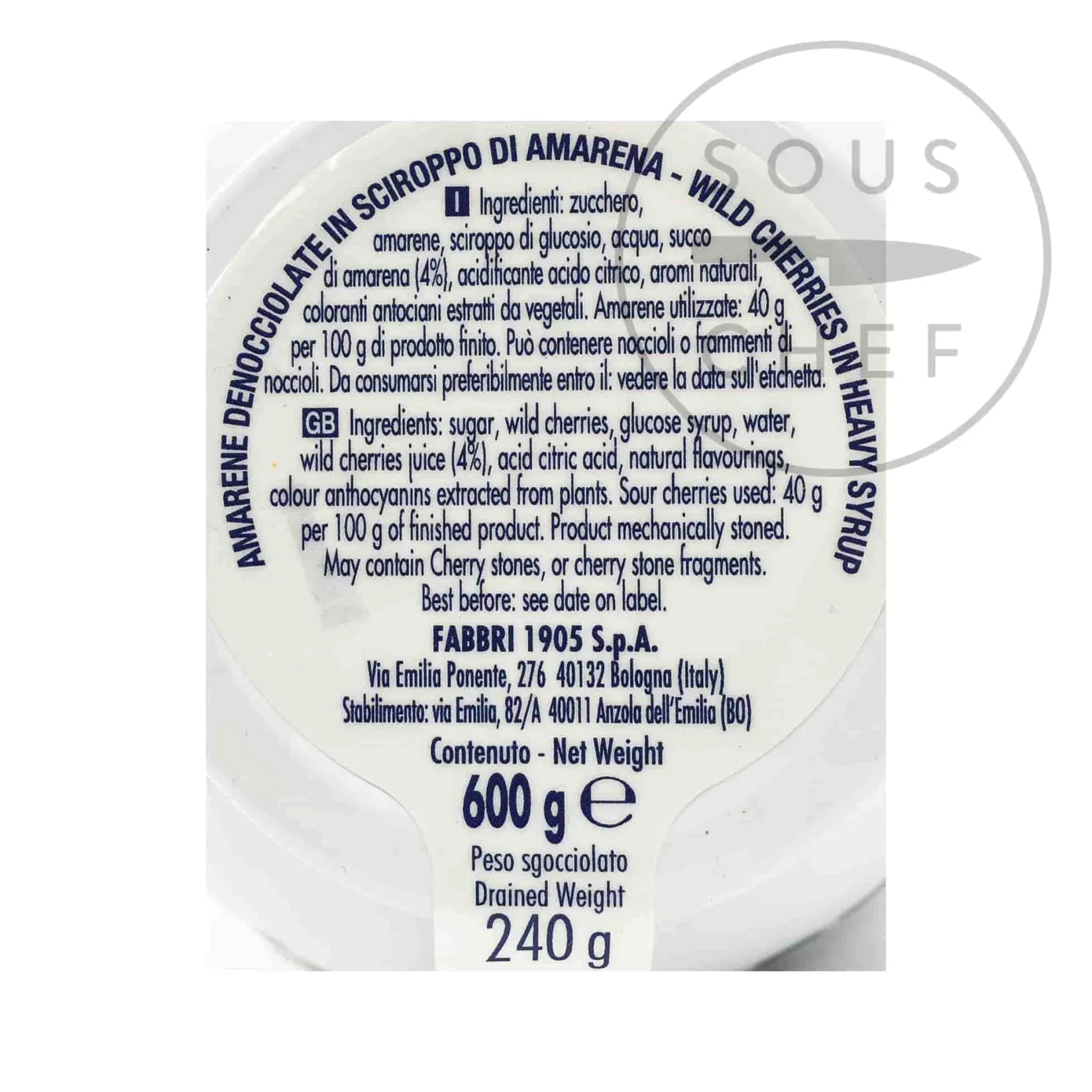 Discount Amarena Cherries in Syrup - Opaline Jar, 600g Italian Ingredients|Baking Ingredients