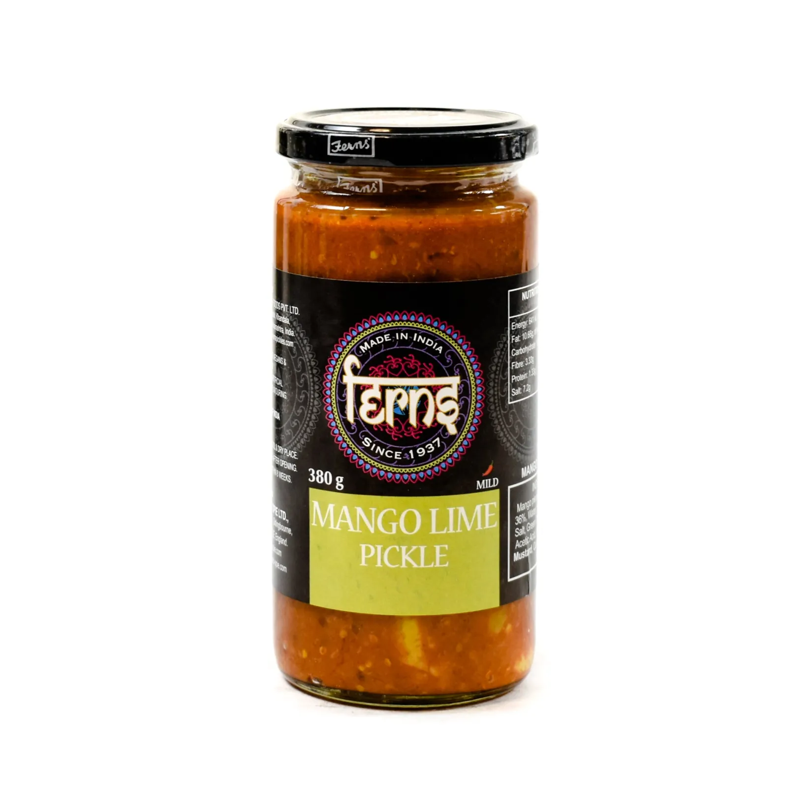 ' Mango Lime Pickle, 380g Ingredients Brands|Indian Ingredients