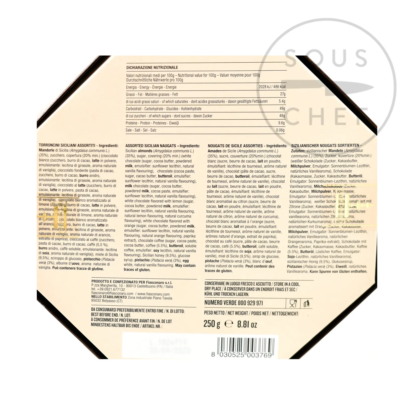 Online Sicilian Mini Torrone, 250g Ingredients Brands|Italian Ingredients