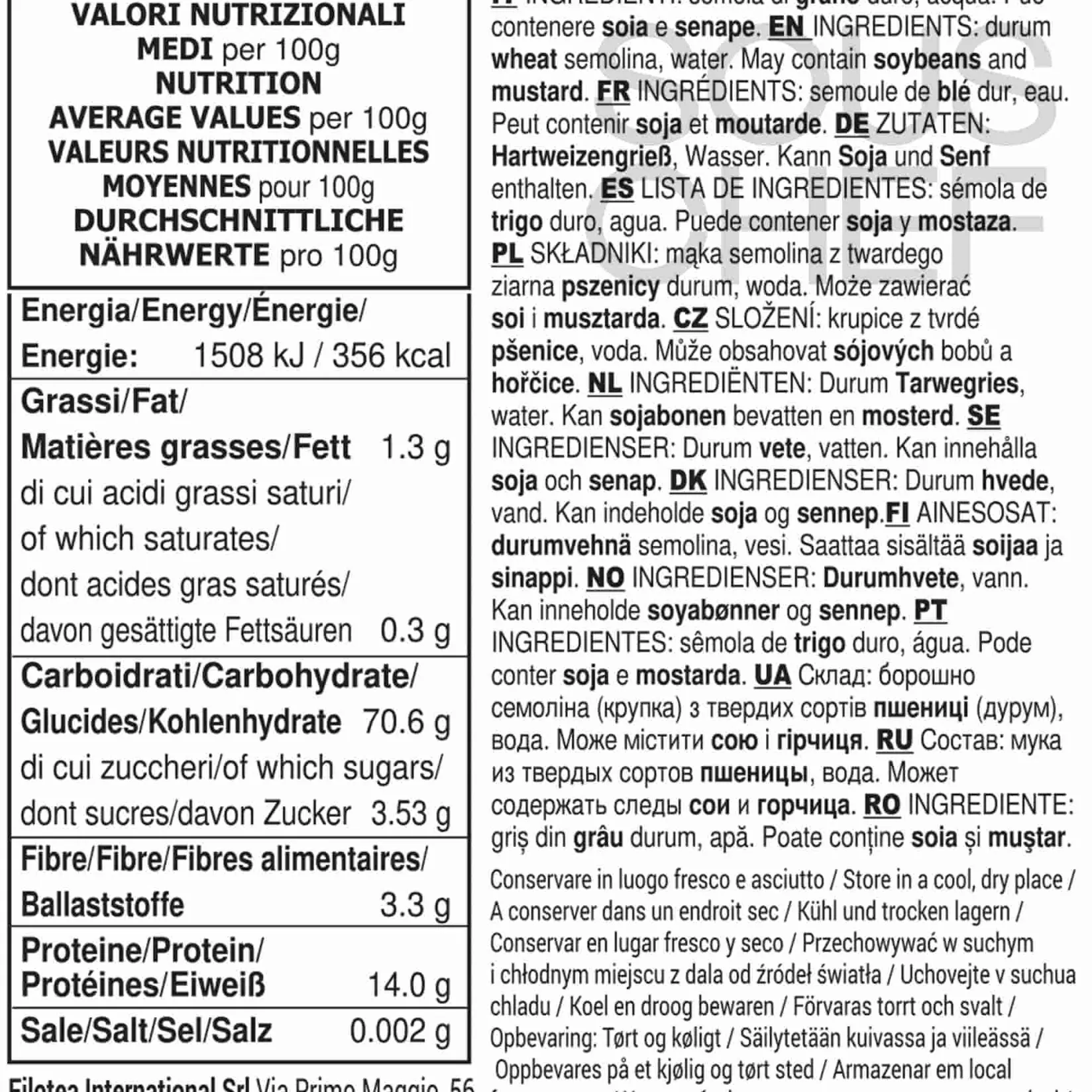 Best Cannelloni Durum Wheat Semolina Pasta, 500g Ingredients Brands|Italian Ingredients