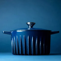 Sale Blue Cast Iron Dutch Oven, 26cm French Ingredients|Pots & Pans