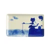 New Fishing Cat Sushi Plate, 23.5cm Plates|Japanese Tableware