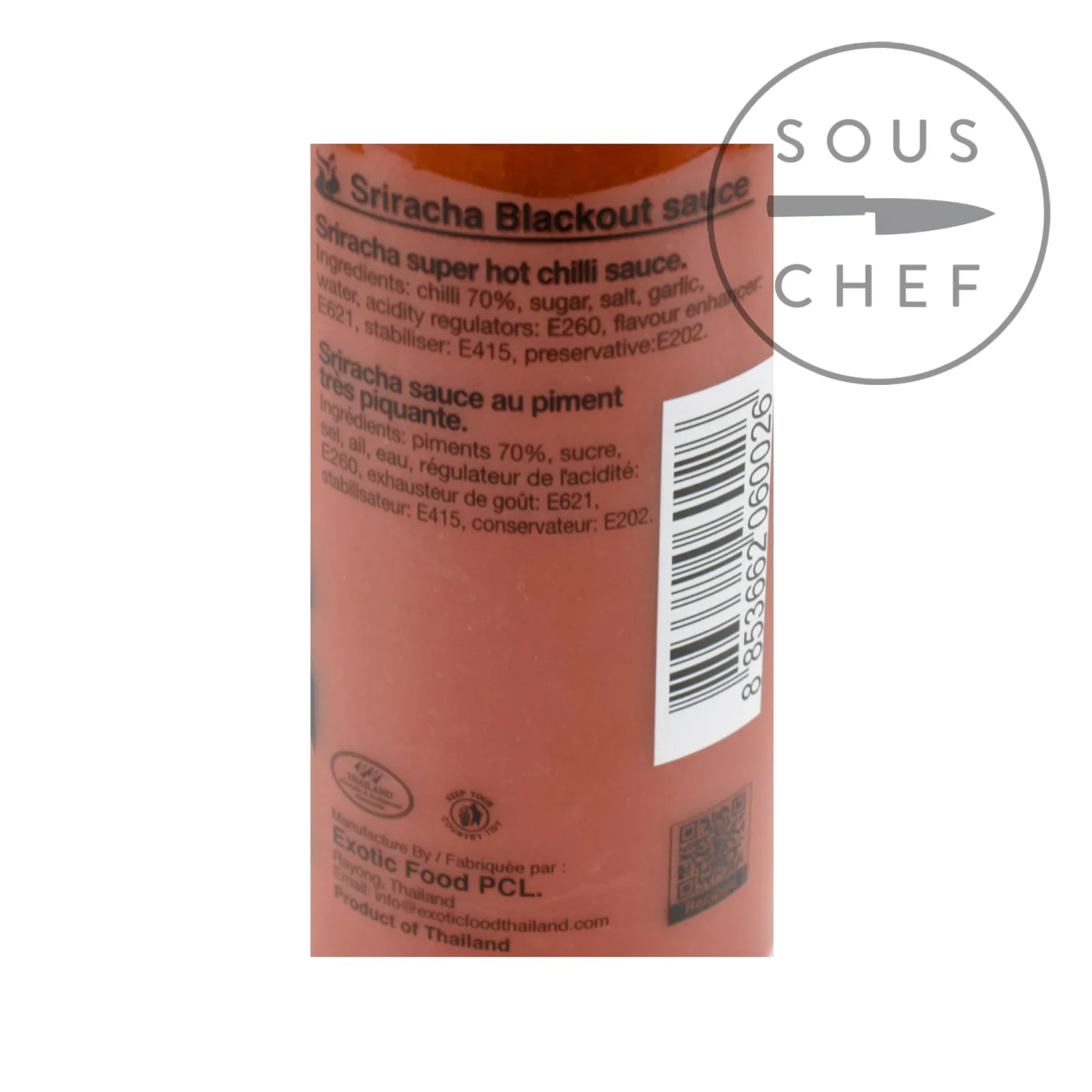 Clearance Sriracha Blackout, 455ml Southeast Asian Ingredients|Sauces & Condiments