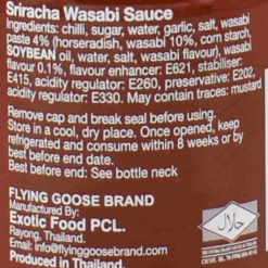 Sale Sriracha Wasabi, 200ml Ingredients Brands|Southeast Asian Ingredients