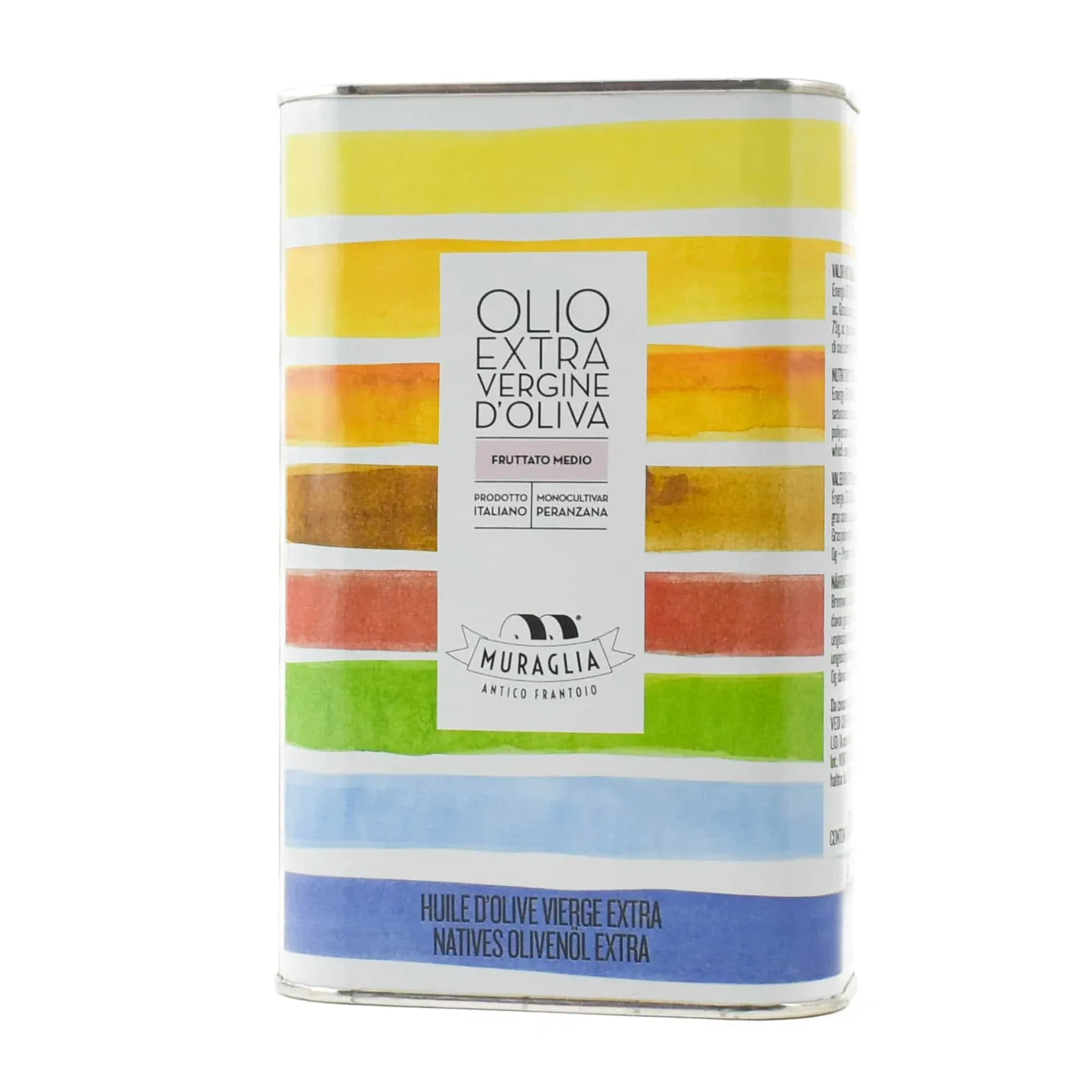 Discount Extra Virgin Olive Oil Rainbow Tin Italian Ingredients|Oil, Vinegar & Dressings