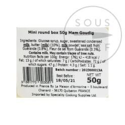 Best French Salted Butter Caramels in Wooden Box, 50g Ingredients Brands|French Ingredients