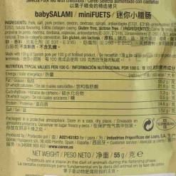 Outlet Fuet Sausage Beer Sticks, 55g Ingredients Brands|Spanish Ingredients