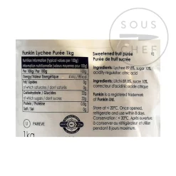 Hot Lychee Puree, 1kg Ingredients Brands|Drinks