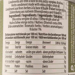 Best Puglian Aromatic Herbs "Beltocco" Extra Virgin Olive Oil, 100ml Ingredients Brands|Italian Ingredients