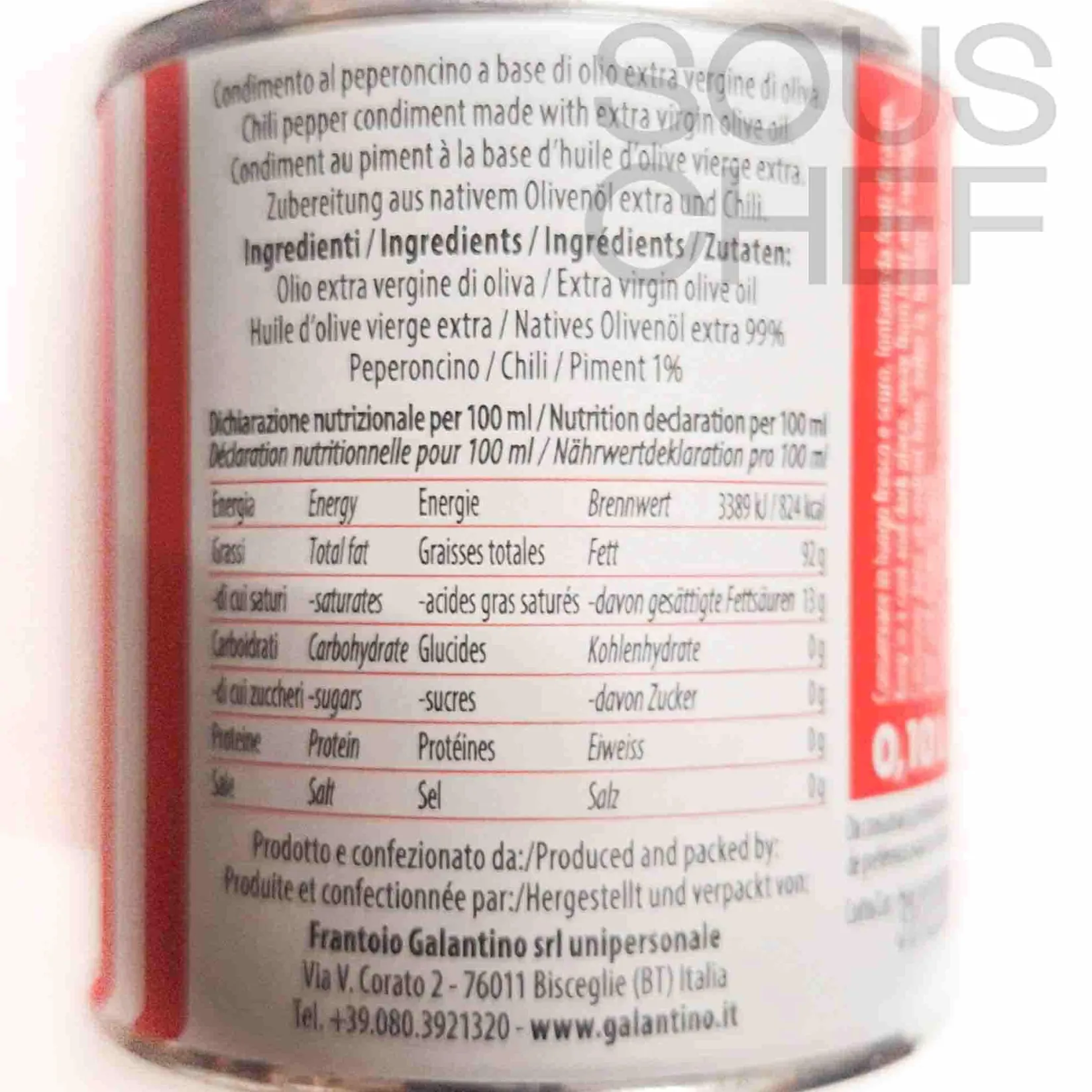 Outlet Puglian Chilli Extra Virgin Olive Oil, 100ml Italian Ingredients|Oil, Vinegar & Dressings