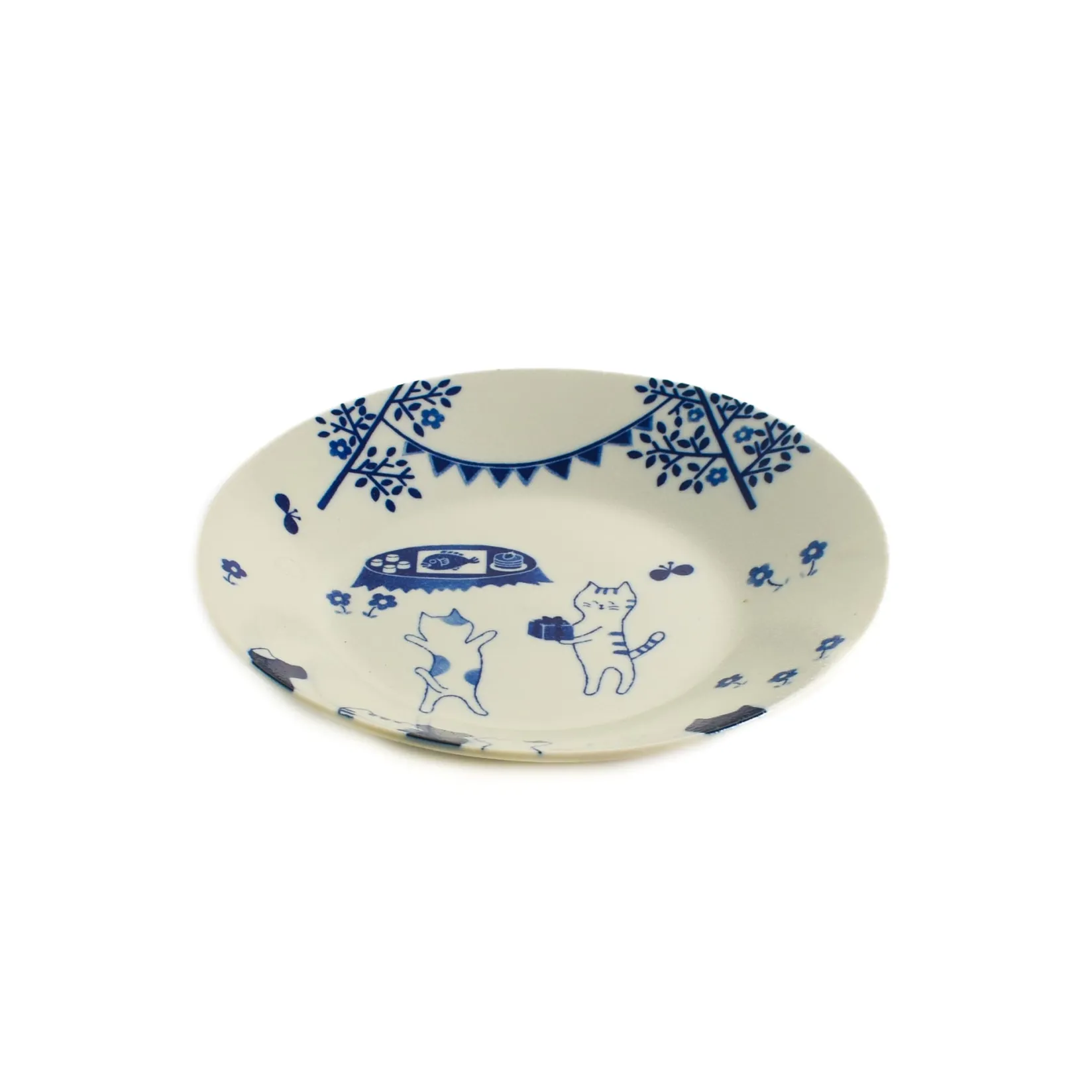 Discount Garden Cat Japanese Round Plate, 24cm Plates|Japanese Tableware