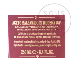 Best Giusti 3 Gold Medal Balsamic Vinegar 12 Year Aged, 250ml Italian Ingredients|Oil, Vinegar & Dressings