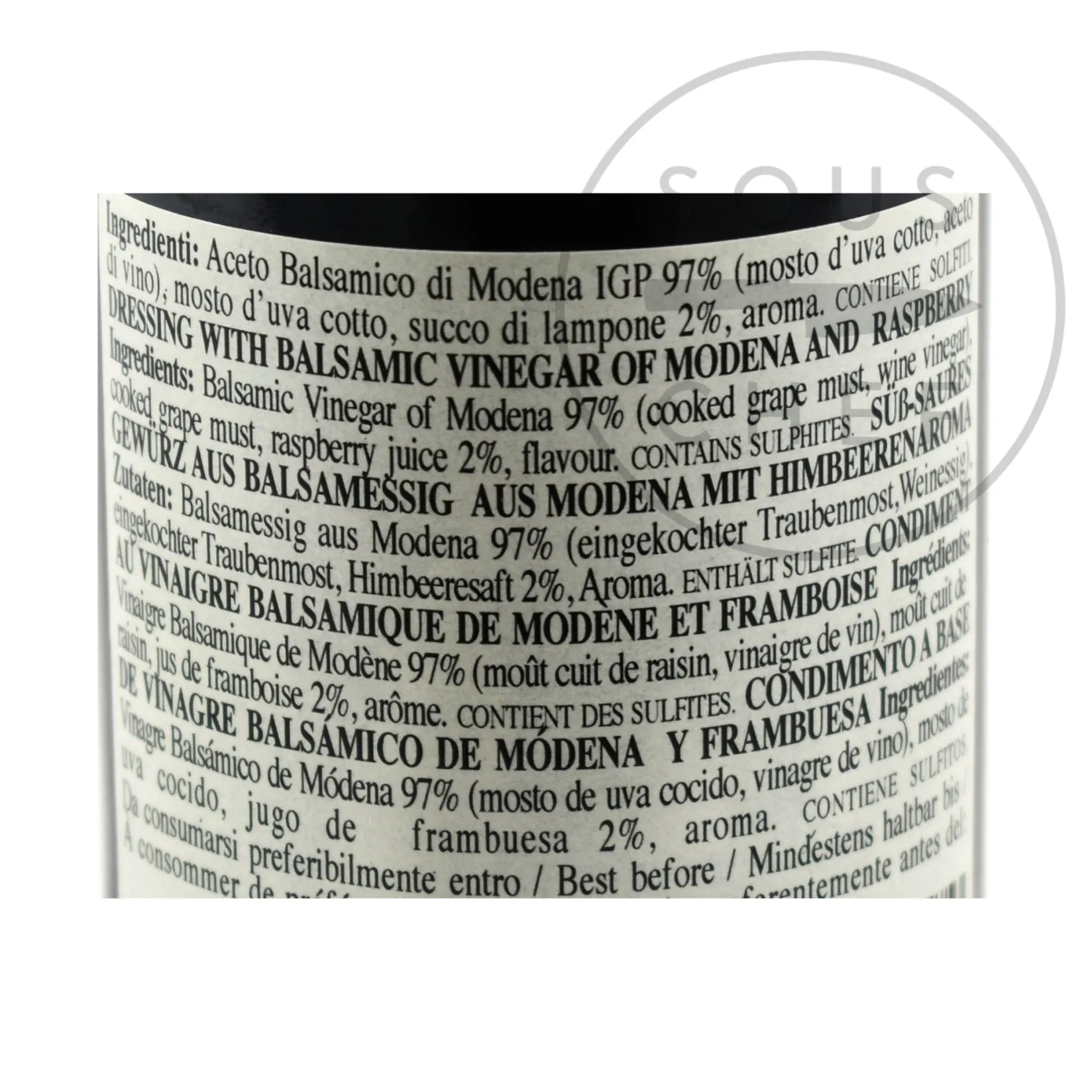 New Giusti Infused Balsamic Vinegar Collection - Truffle, Fig & Raspberry Ingredients Brands|Italian Ingredients